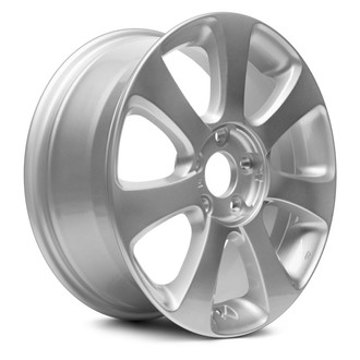 Replacement - 7 I-Spoke Painted Silver 17x7 Alloy Factory Wheel - Replica