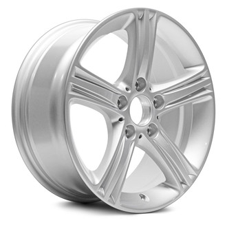 Replacement - 5-Spoke Painted Silver 17x7.5 Alloy Factory Wheel - Replica