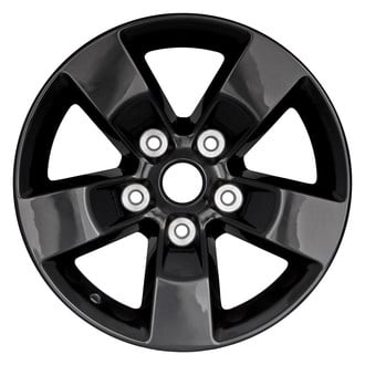 Replacement - 5-Spoke Painted Black 17x7 Alloy Factory Wheel - Replica