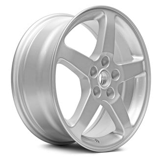 Replacement - 5-Spoke Painted Silver 17x7 Alloy Factory Wheel - Replica