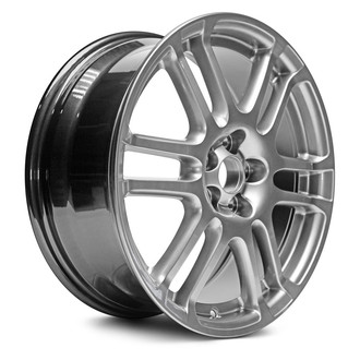 Replacement - 6 V-Spoke Painted Medium Hyper Silver 17x7 Alloy Factory Wheel - Replica