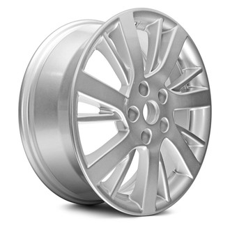 Replacement - 7 V-Spoke Painted Silver 17x6.5 Alloy Factory Wheel - Replica