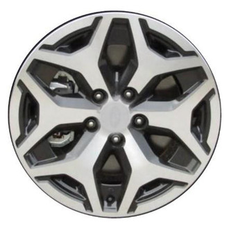 Replacement ID0607AA0598R00 - 6 Y-Spoke Machined Face with Dark Gray Painted Pockets 17x7 Alloy Factory Wheel - Replica