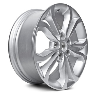 Replacement - 5 V-Spoke Painted Silver 16x7 Alloy Factory Wheel - Replica