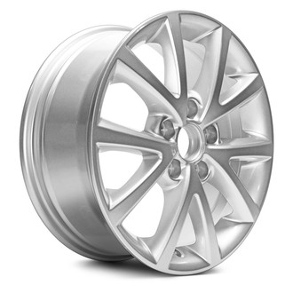 Replacement - 5 V-Spoke Painted Silver 16x6.5 Alloy Factory Wheel - Replica