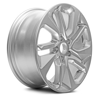 Replacement - 10 Spiral-Spoke Painted Silver 17x7.5 Alloy Factory Wheel - Replica