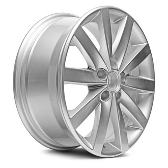 Replacement - 5 V-Spoke Painted Silver 17x7 Alloy Factory Wheel - Replica