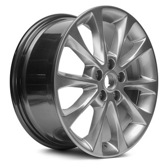 Replacement - 5 V-Spoke Painted Light Hyper Silver 17x7.5 Alloy Factory Wheel - Replica