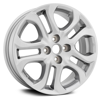 Replacement - 5 V-Spoke Painted Silver 16x5.5 Alloy Factory Wheel - Replica