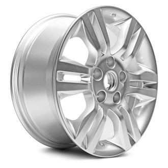 Replacement - 6 V-Spoke Painted Silver 16x7 Alloy Factory Wheel - Replica