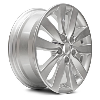 Replacement - 5 V-Spoke Painted Silver 16x6.5 Alloy Factory Wheel - Replica