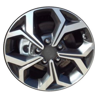 Replacement - 5 Y-Spoke Machined Face with Charcoal Pockets 16x6.5 Alloy Factory Wheel - Replica