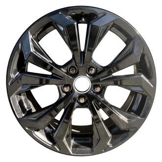Replacement - 5 V-Spoke Painted Black 18x7 Alloy Factory Wheel - Replica