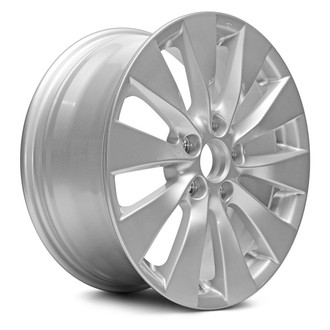 Replacement - 10 I-Spoke Painted Silver 17x7.5 Alloy Factory Wheel - Replica
