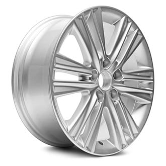 Replacement - 6 V-Spoke Painted Silver 17x7 Alloy Factory Wheel - Replica