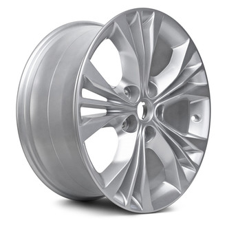 Replacement - Triple 5-Spoke Painted Silver 18x8 Alloy Factory Wheel - Replica