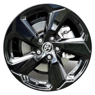 Replacement - 5-Spoke Painted Black 18x7 Alloy Factory Wheel - Replica