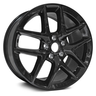 Replacement - 10 I-Spoke Painted Black 18x8 Alloy Factory Wheel - Replica