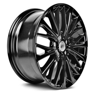 Replacement - 20 Alternating-Spoke Painted Black 18x8 Alloy Factory Wheel - Replica