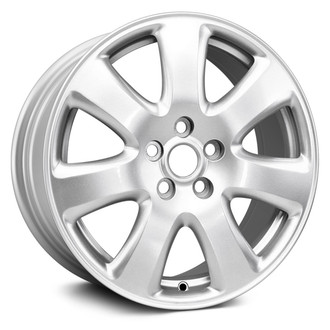 Replacement - 7 I-Spoke Painted Silver 17x7 Alloy Factory Wheel - Replica