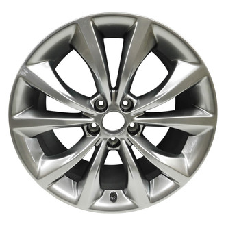 Replacement - 5 V-Spoke Painted Medium Hyper Silver 18x8 Alloy Factory Wheel - Replica