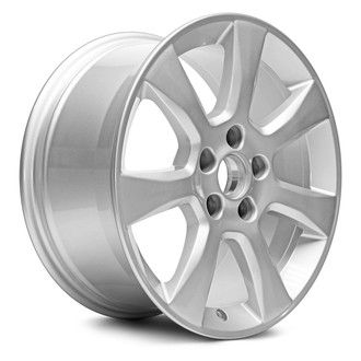 Replacement - 7 I-Spoke Painted Silver 17x8 Alloy Factory Wheel - Replica