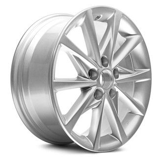 Replacement - 10 I-Spoke Painted Silver 17x7 Alloy Factory Wheel - Replica