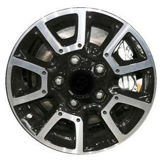 Replacement - 10 I-Spoke Machined Face with Painted Black Spoke Inset and Painted Black Pockets 18x8 Alloy Factory Wheel - Replica