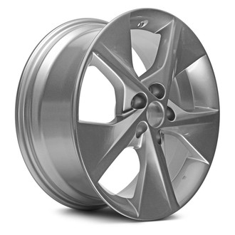 Replacement - 5 Turbine-Spoke Painted Charcoal 18x7.5 Alloy Factory Wheel - Replica