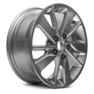 Replacement - 5 V-Spoke Painted Charcoal 16x6.5 Alloy Factory Wheel - Replica