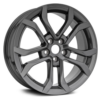 Replacement - 5 V-Spoke Painted Charcoal 18x8 Alloy Factory Wheel - Replica
