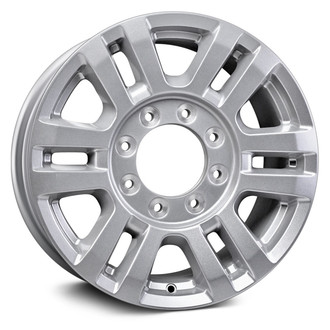 Replacement - 6 V-Spoke Painted Silver 18x8 Alloy Factory Wheel - Replica