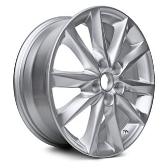 Replacement - 10 I-Spoke Painted Silver 18x7 Alloy Factory Wheel - Replica