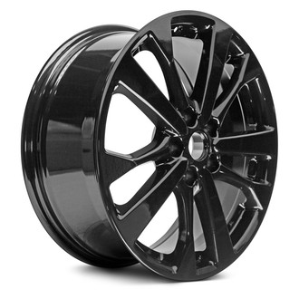 Replacement - 5 V-Spoke Painted Black 18x7.5 Alloy Factory Wheel - Replica