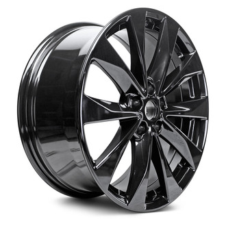 Replacement - 5 V-Spoke Painted Gloss Black 19x8.5 Alloy Factory Wheel - Replica