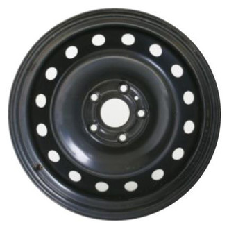 Replacement - 16-Hole Painted Black 20x8 Steel Factory Wheel - Replica
