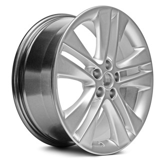 Replacement - Double 5-Spoke Painted Hyper Silver 18x7.5 Alloy Factory Wheel - Replica
