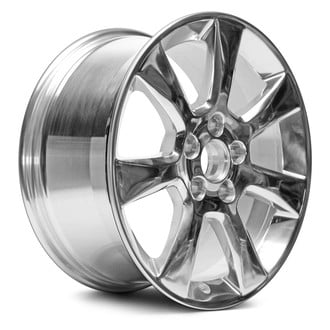Replacement - 7 I-Spoke Polished 17x8 Alloy Factory Wheel - Replica
