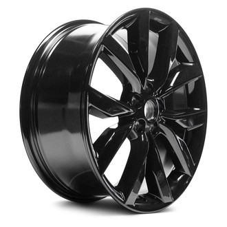 Replacement - 5 V-Spoke Painted Gloss Black 19x8 Alloy Factory Wheel - Replica