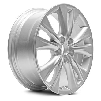 Replacement - 5 V-Spoke Painted Silver 18x7.5 Alloy Factory Wheel - Replica