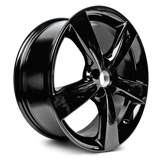 Replacement - 5-Spoke Painted Black 18x7.5 Alloy Factory Wheel - Replica
