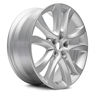 Replacement - 5 V-Spoke Painted Silver 19x7.5 Alloy Factory Wheel - Replica