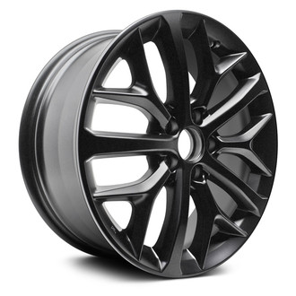 Replacement - 10 I-Spoke Painted Matte Black 18x8 Alloy Factory Wheel - Replica