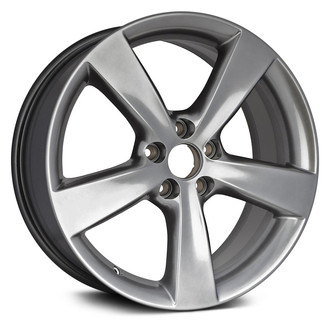 Replacement - 5-Spoke Painted Dark Hyper Silver 18x7.5 Alloy Factory Wheel - Replica