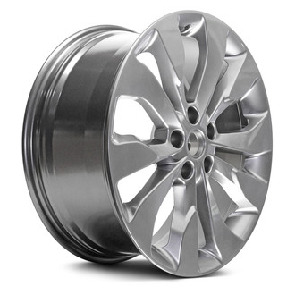 Replacement - 10 Spiral-Spoke Painted Medium Hyper Silver 19x8.5 Alloy Factory Wheel - Replica