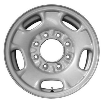Replacement - 5-Slot Painted Silver 17x7.5 Steel Factory Wheel