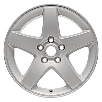 Replacement - 5-Spoke Painted Silver 17x7 Alloy Factory Wheel - Replica