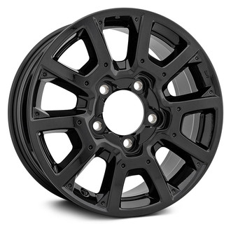 Replacement - 10 I-Spoke Painted Black 18x8 Alloy Factory Wheel - Replica