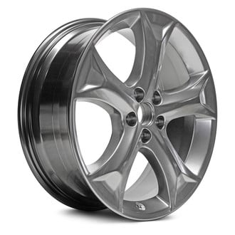 Replacement - 5-Spoke Painted Medium Hyper Silver 20x7.5 Alloy Factory Wheel - Replica