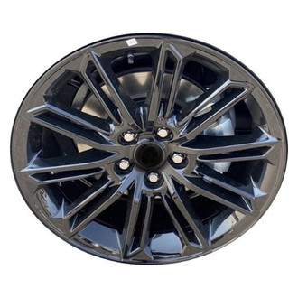 Replacement - 10 Double I-Spoke Painted Black 19x8 Alloy Factory Wheel - Replica